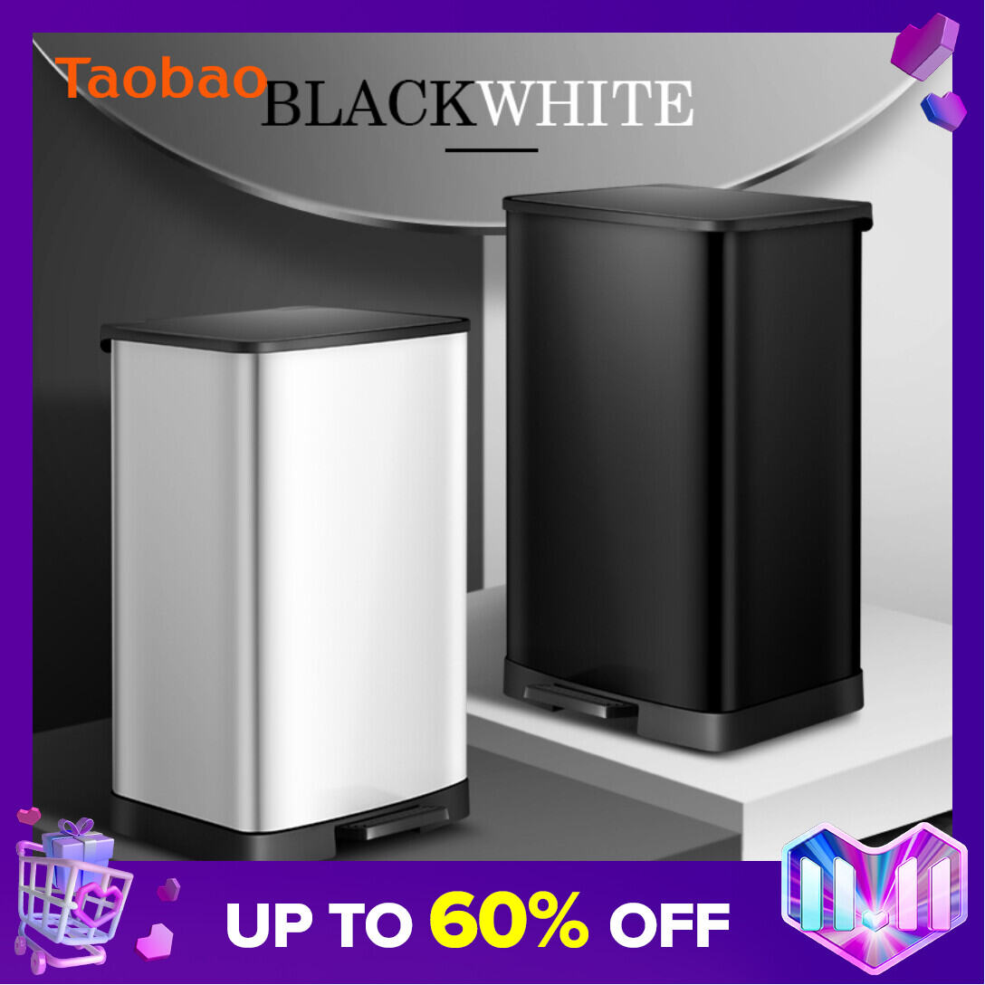 Stainless Steel Kitchen Foot Toilet Trash Can Toilet Household Sanitary Bucket Pedal Type Living Room with Lid Light Luxury