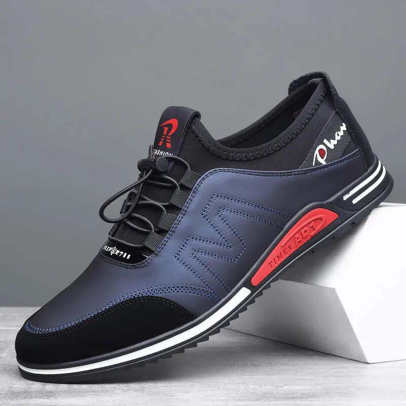 K-style Easiest for Match Business Casual Shoes Soft Bottom Non Slip Driving Shoes Kitchen Work Shoes 2024 Spring New Leather Shoes Men
