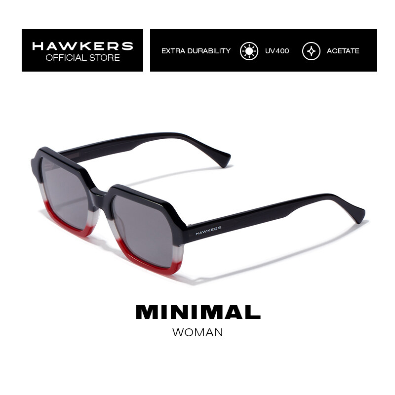 Hawkers - MINIMAL Tri Color Dark Sunglasses UV400 Men Women 400003