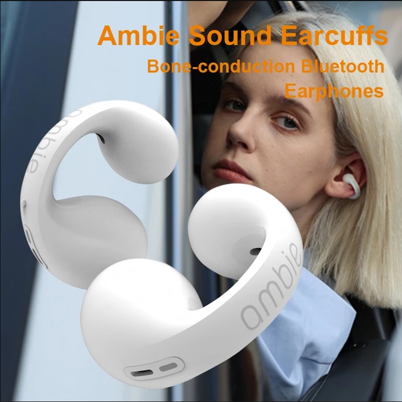 For Ambie Sound Earcuffs 1:1 Ear Earring Wireless Bluetooth Earphones Auriculares Headset TWS Sport Earbuds