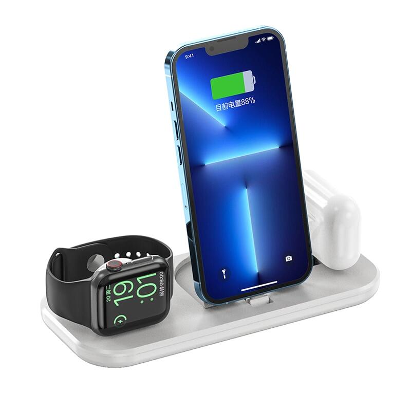 HOCE Wireless Charger Stand For For iPhone 14 13 12 11 XS XR X 8 3 in 1 Qi 15W Fast Charging Station for Apple Watch 8 7 6 5 4 3 2 SE AirPods Pro Dock